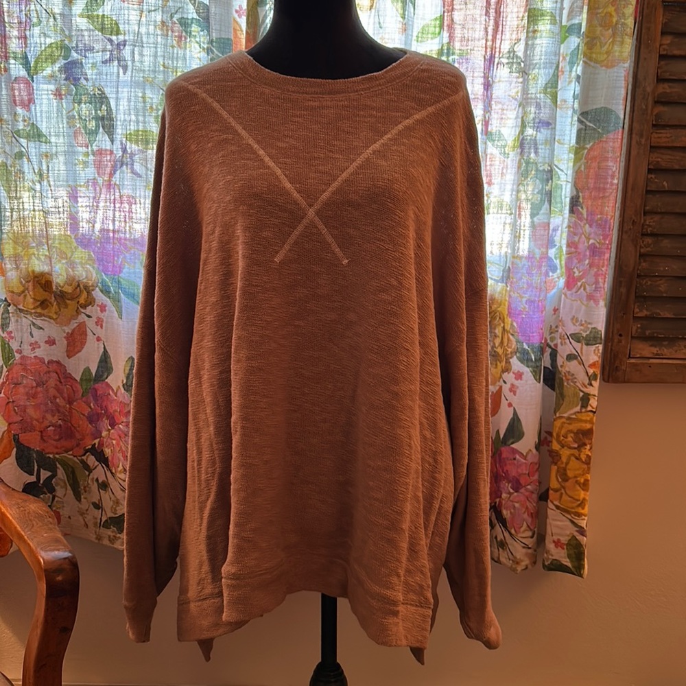 NWT We The Free Free People Batwing Thermal Shirt Size L